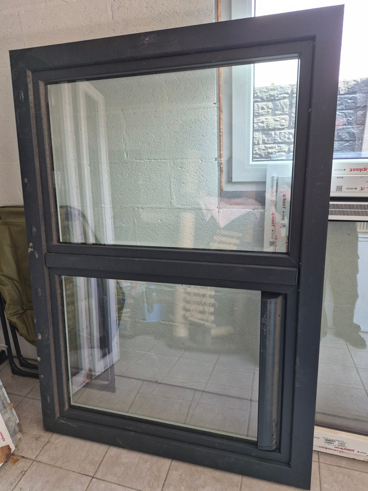2 châssis Neuf Aluplast A+++ énergie + aération, Bricolage & Construction, Châssis & Portes coulissantes, Enlèvement, Neuf, Châssis de fenêtre