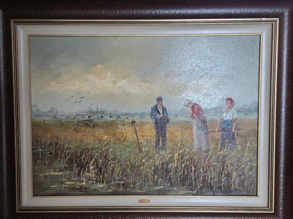 Boeren in rietveld, Ophalen