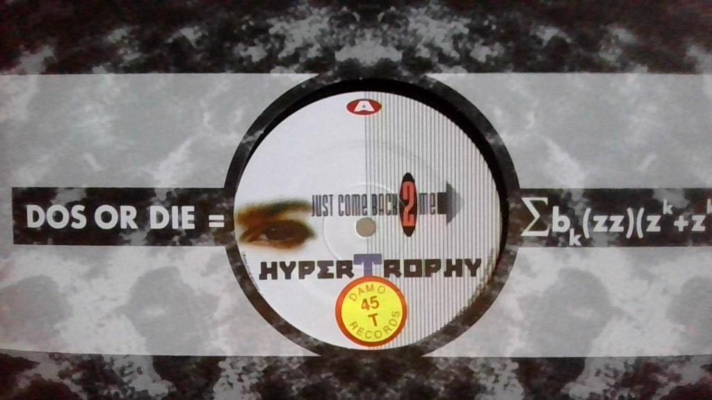 HYPERTROPHY " JUST COME BACK 2 ME ", Ophalen of Verzenden, Zo goed als nieuw, 12 inch, Techno of Trance