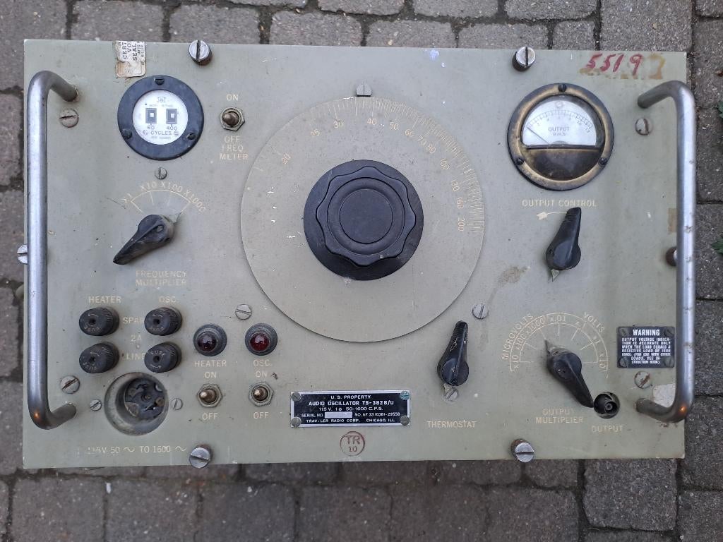 Audio Oscillator TS-382B/U US Navy, Verzamelen, Militaria | Algemeen, Marine, Overige typen, Ophalen