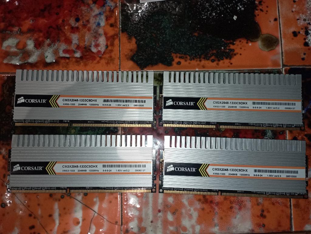 Kit RAM Corsair XMS3 DHX – 8 Go (4x2 Go) DDR3 1333MHz, Gebruikt, 8 GB, DDR3, Ophalen of Verzenden