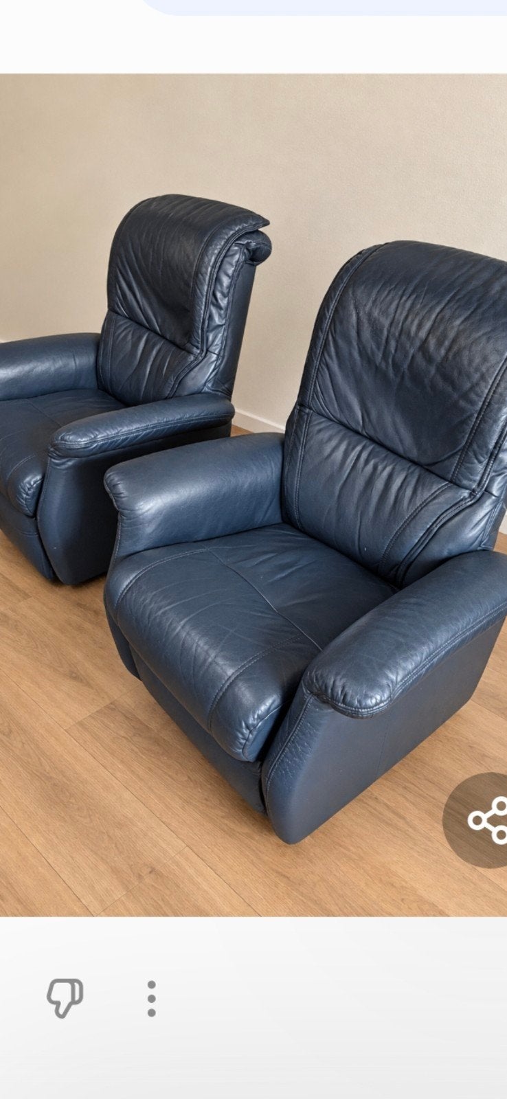 2 lederen Elektrische relaxzetels, Enlèvement
