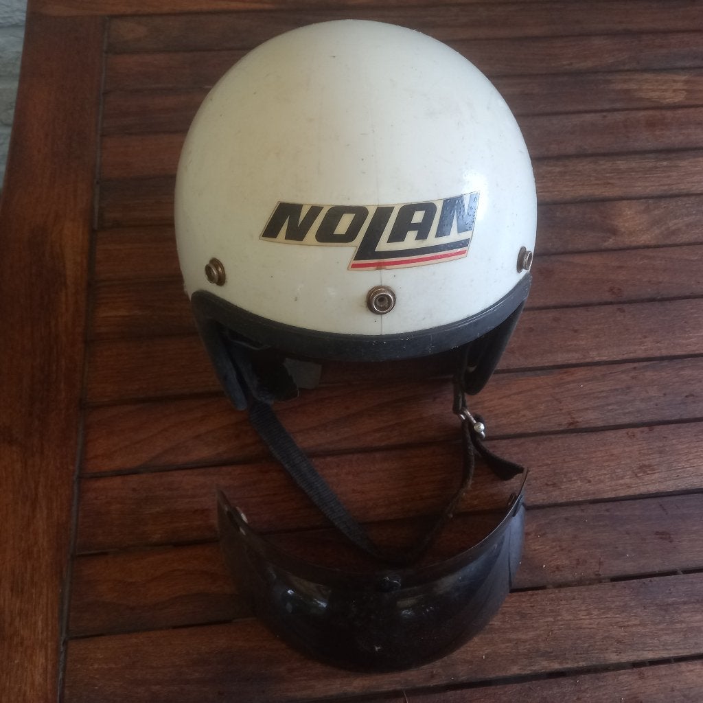 Casque Jet Nolan années 70/80 vintage, Motos, Seconde main, Enlèvement ou Envoi, Nolan, Casque jet