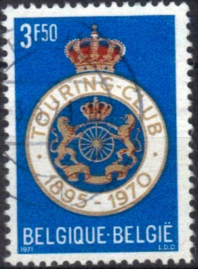 Belgique 1971 - Yvert/OBP 1569 - Touring Club de Belgiq (ST), Envoi, Affranchi, Oblitéré, Voitures