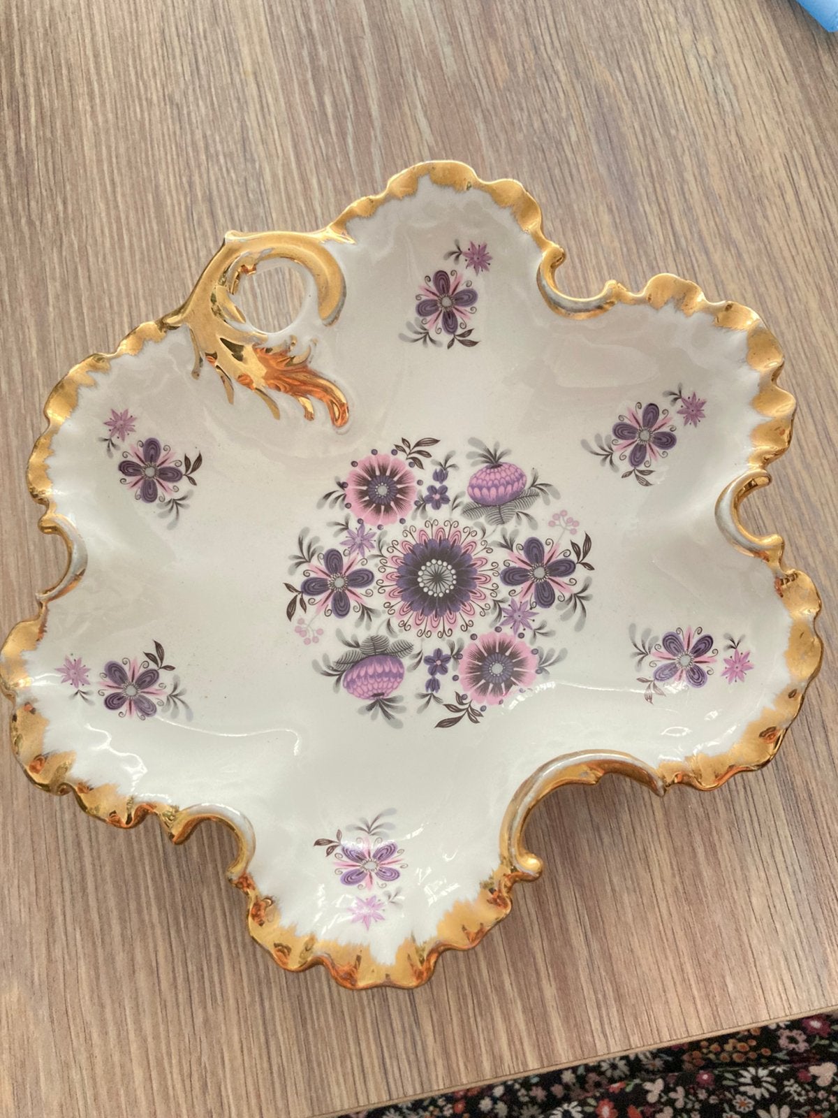 Prachtig vintage schaal van Porcelaine de Paris,, Ophalen of Verzenden