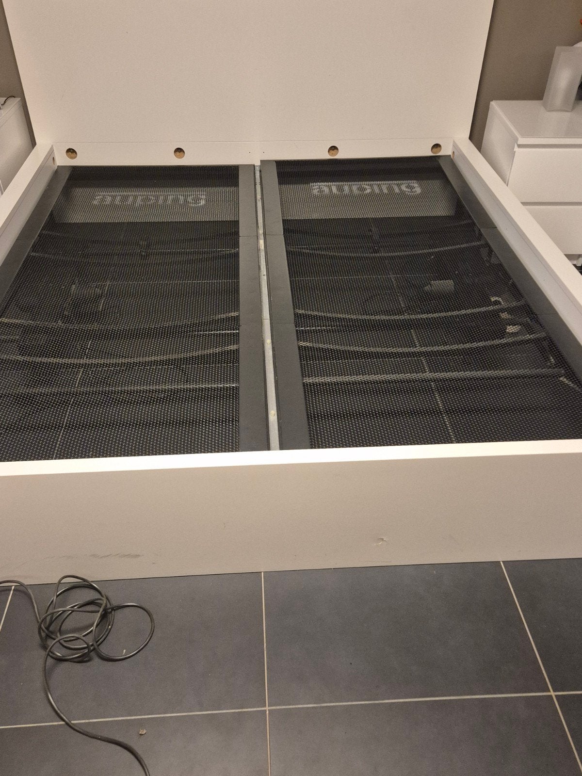 bed 180x200 en auping bodem + matrassen, Enlèvement, Utilisé