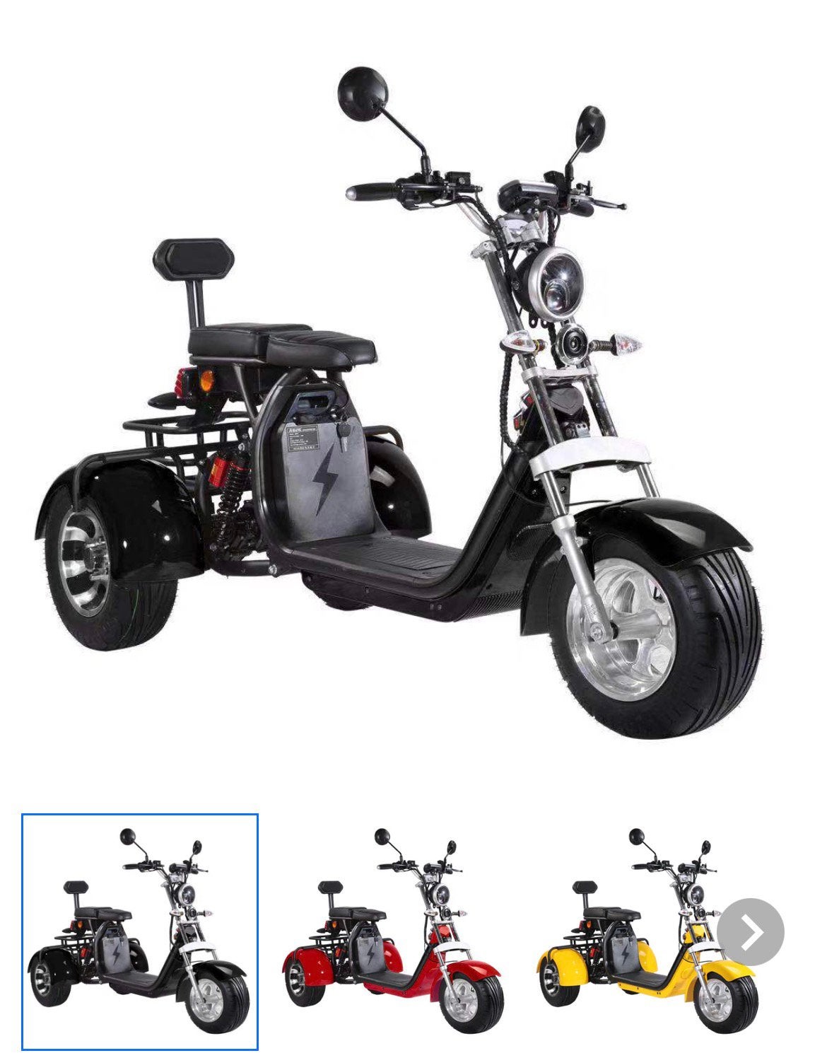 Shansu CP-3 60V elektrische driewieler golfkar scootmobiel, Ophalen, Nieuw