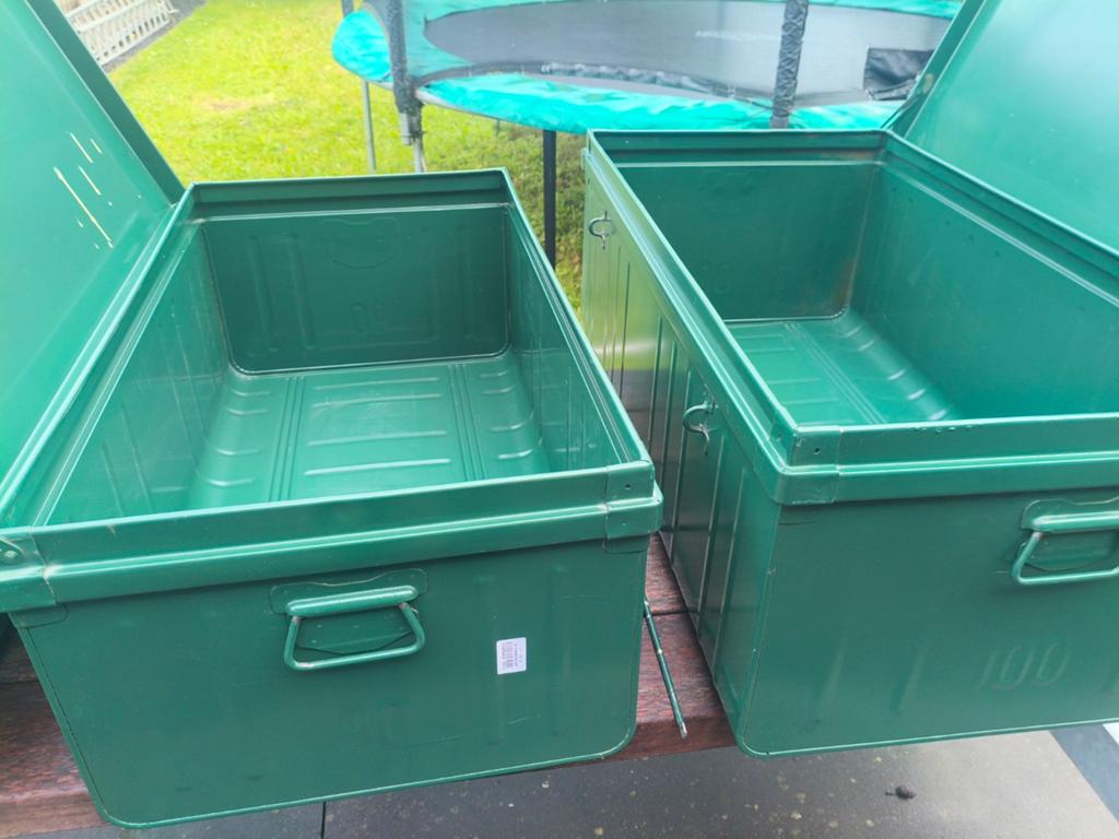 Metalen koffers 70, 80, 90 & 100 liter, Ophalen