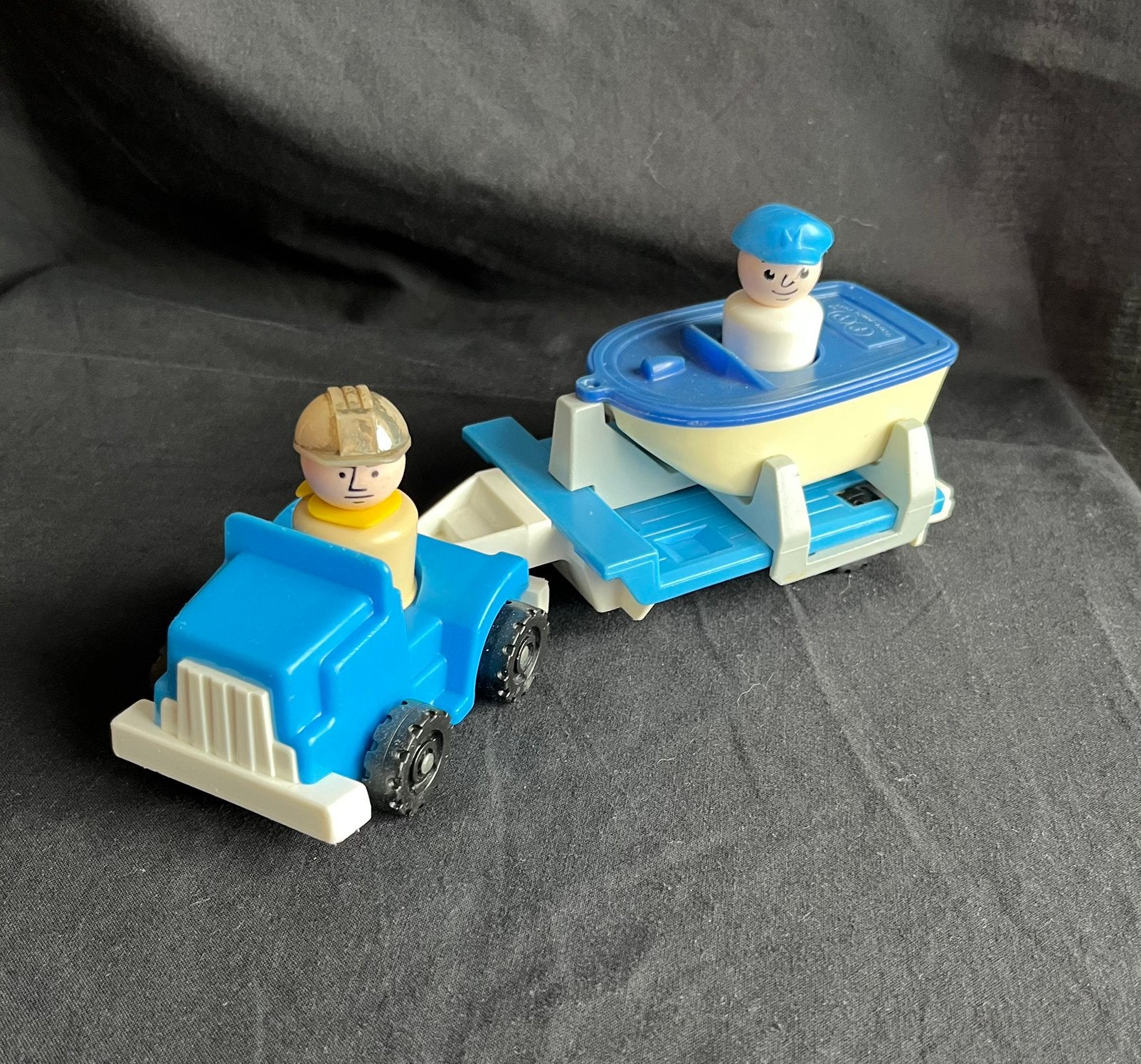Vintage Little People | "Boat Rig" auto-en boottrailer, Ophalen of Verzenden, Gebruikt