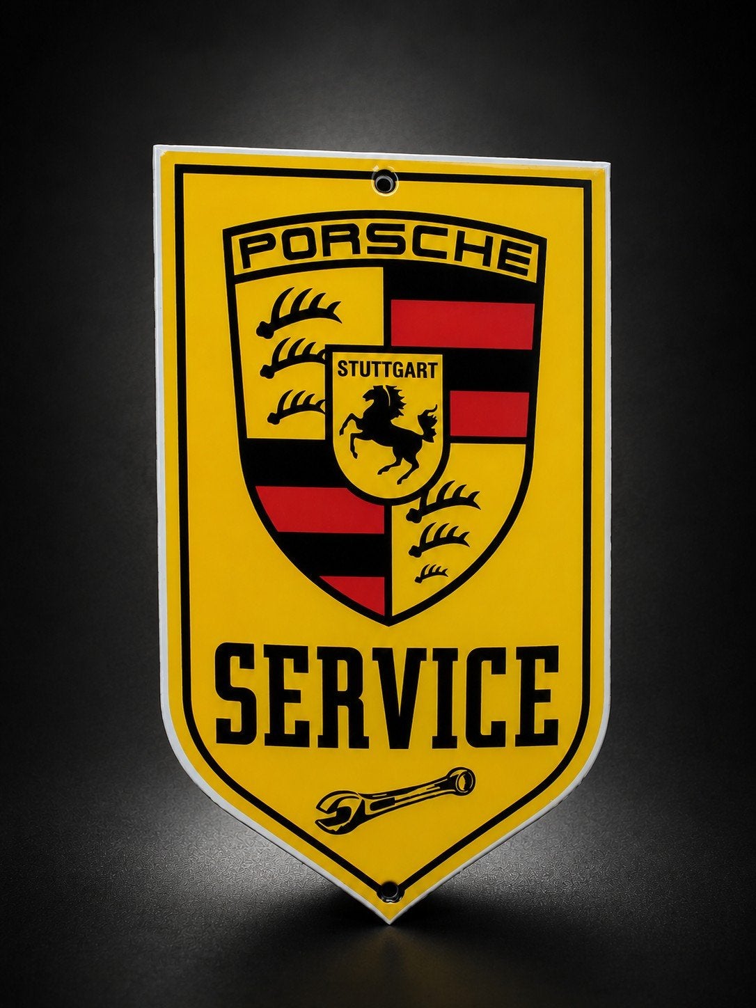 Plaque émaillée Porsche, Enlèvement ou Envoi, Comme neuf, Panneau publicitaire
