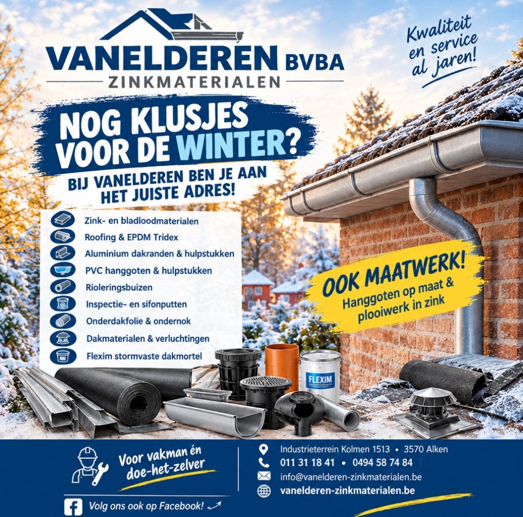 zink dak roofing en pvc materialen, Ophalen, Nieuw