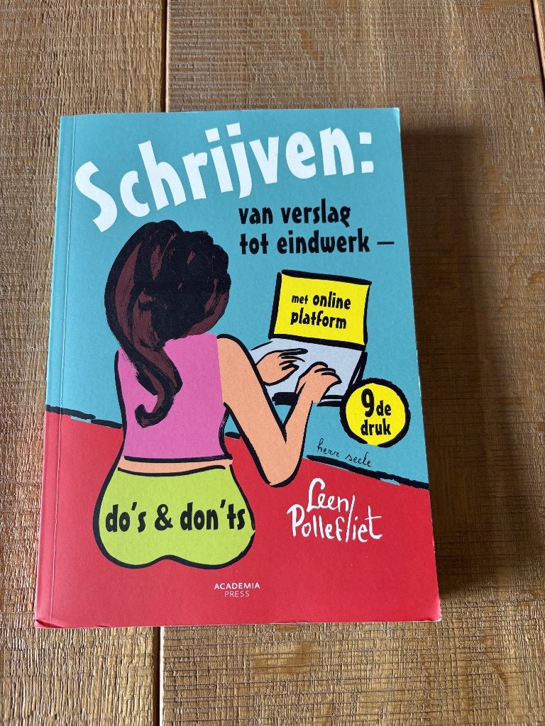 Schrijven: van verslag tot eindwerk, Boeken, Ophalen of Verzenden, Zo goed als nieuw, Leen Pollefliet, Overige wetenschappen