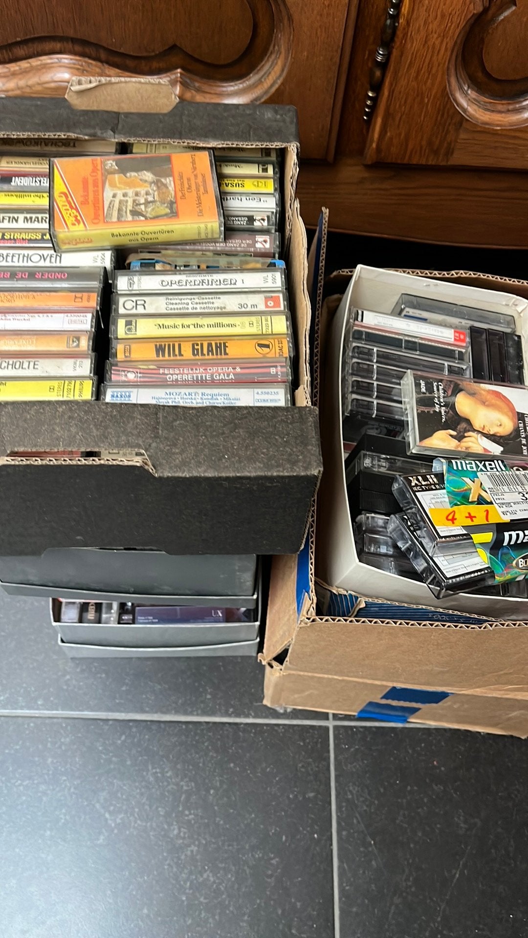 Lot d'environ 112 cassettes audio, TV, Hi-fi & Vidéo, Decks cassettes, Enlèvement, Double, Philips, High speed dubbing