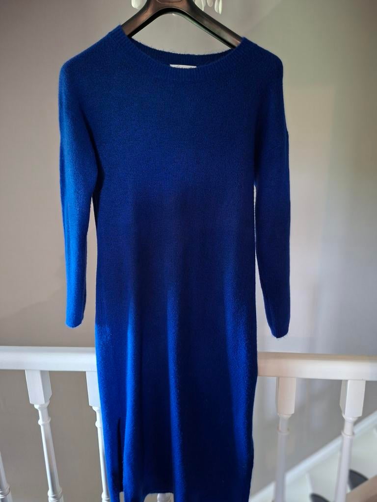 Gebreid kleedje xs, Ophalen, Maat 34 (XS) of kleiner, Blauw