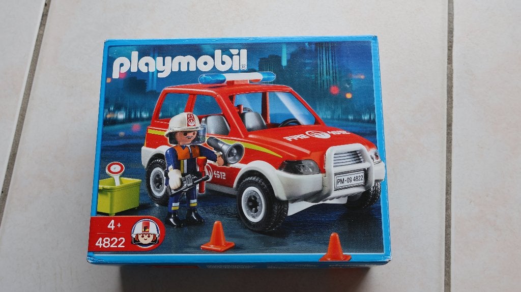 Playmobil Brandweerwagen – Set 4822, Kinderen en Baby's, Ophalen, Complete set, Voertuig, Zo goed als nieuw