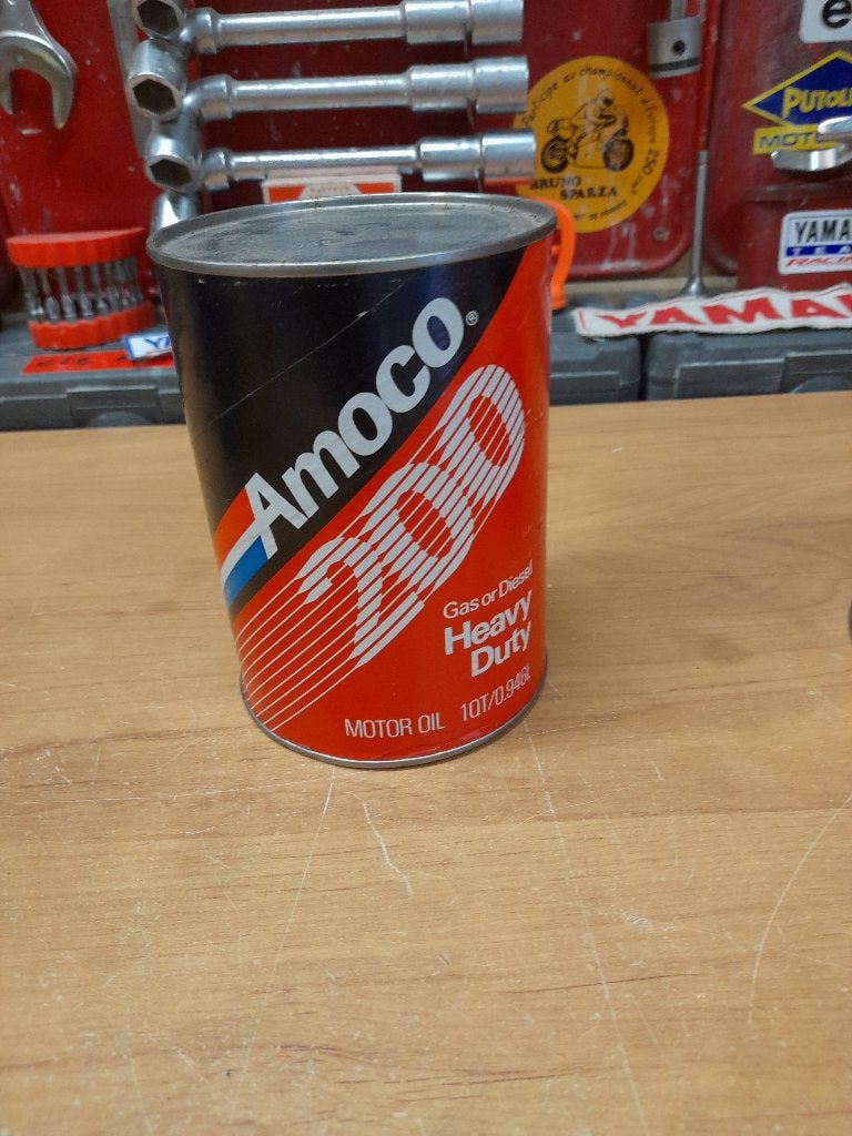 ancien bidon huile vide amoco 200 heavy duty, Envoi, Utilisé, Autres types