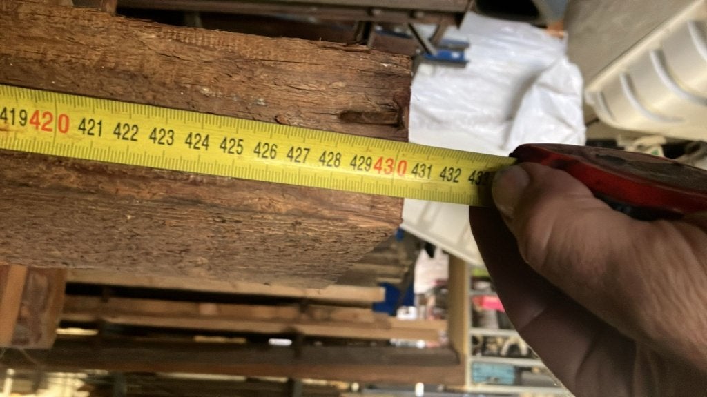 houten balken, 50 mm ou plus, 300 cm ou plus, Enlèvement, Utilisé