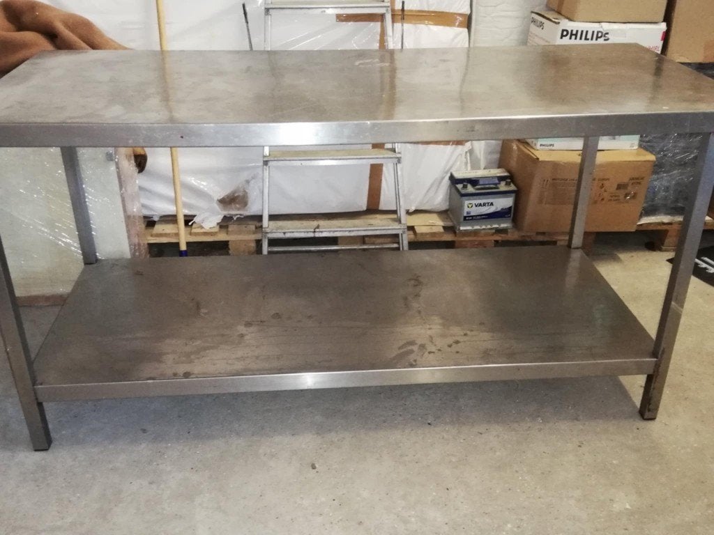 Grande Table inox, Maison & Meubles, Tables | Tables mange-debout, Enlèvement, Utilisé