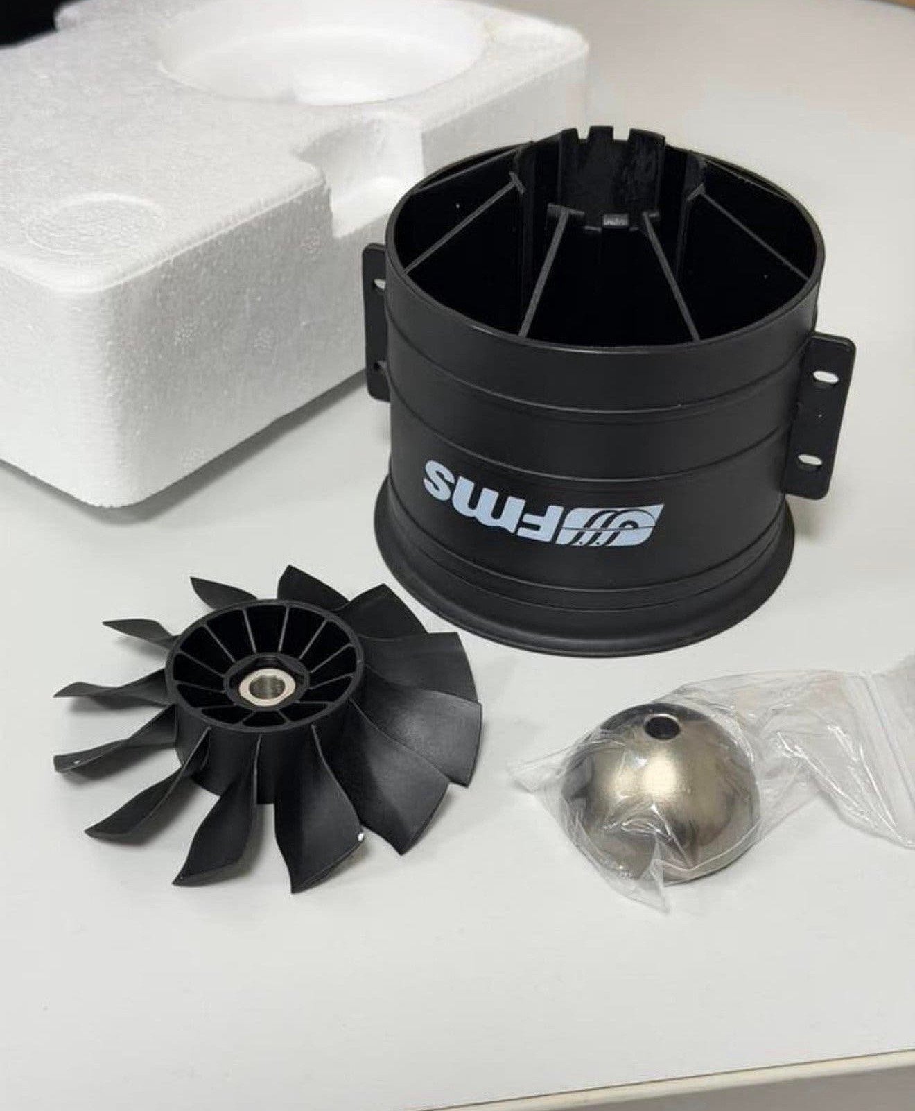 FMS 90mm EDF 12 Blades Unit + Kap ducted fan ven Nieuw set, Ophalen of Verzenden, Nieuw