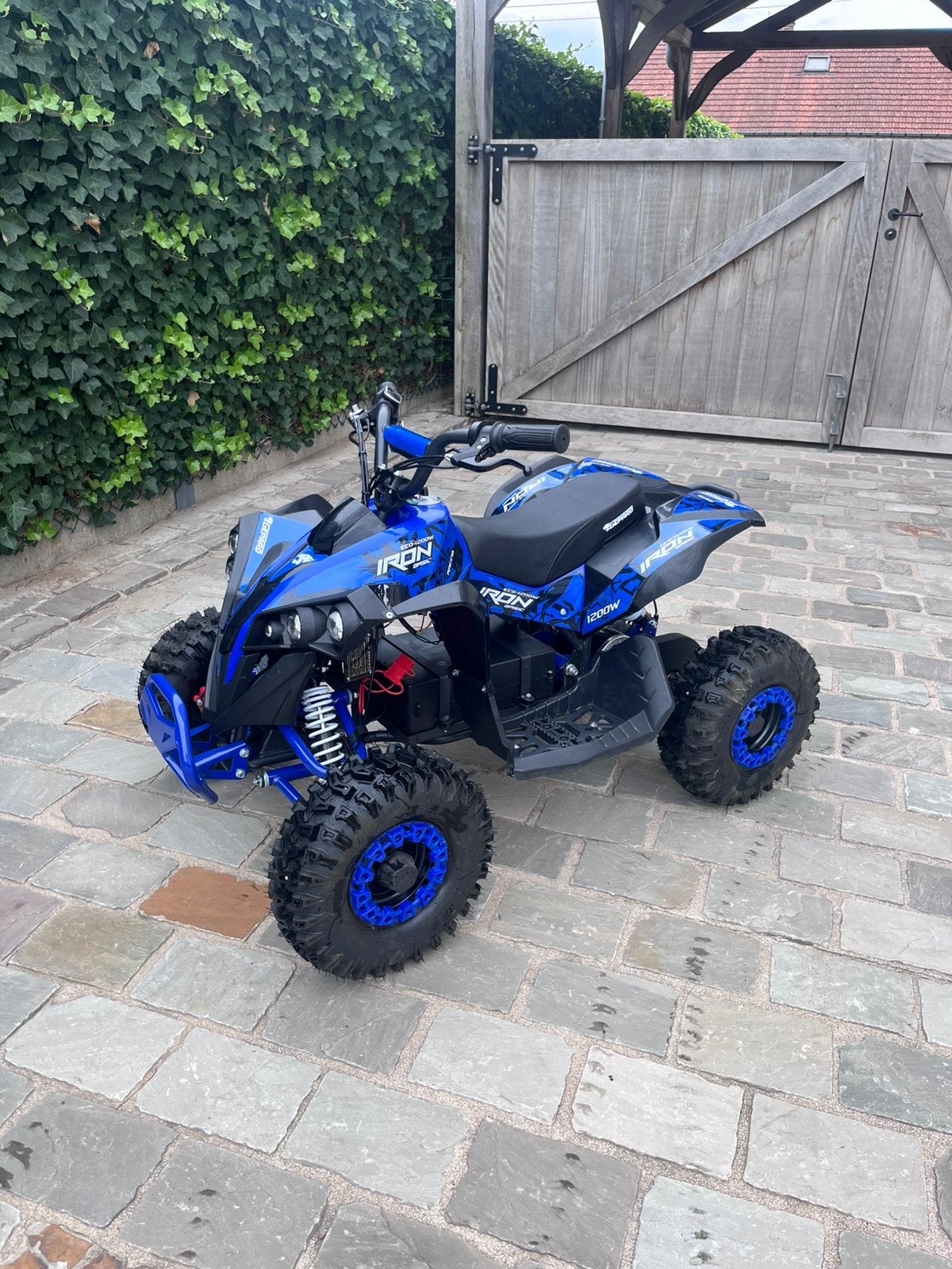 Gepard Eco Kinderquad Iron DLX 1200W 48V XL Blauw, Fietsen en Brommers, Minibikes, Midibikes en Pitbikes, Ophalen, Zo goed als nieuw