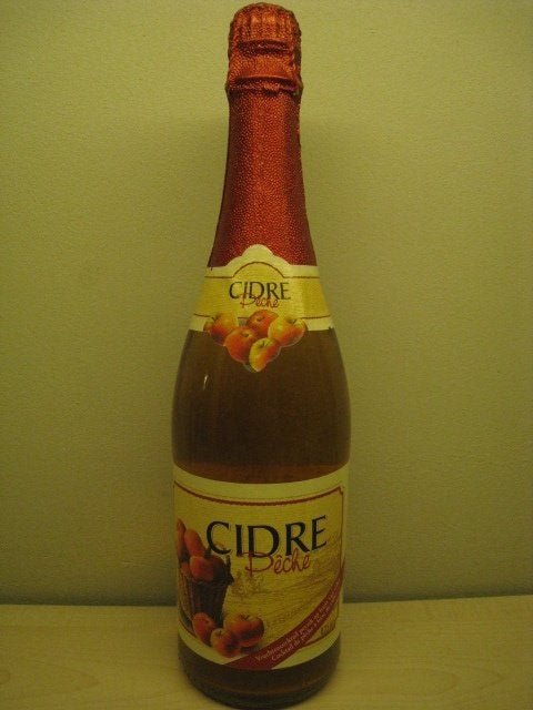 Fles Cider Peche, vruchtencocktail perzik op basis van cider, Verzamelen, Ophalen