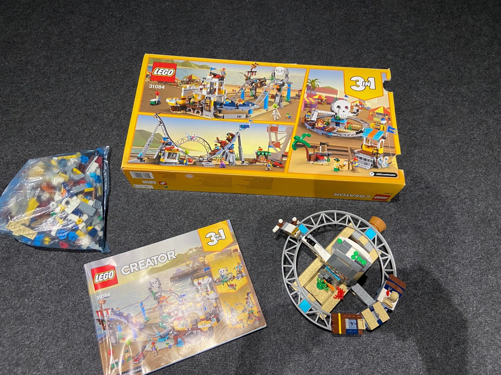 Lego creator 3 in 1 - achtbaan - 31084, Kinderen en Baby's, Ophalen, Zo goed als nieuw, Lego, Creator