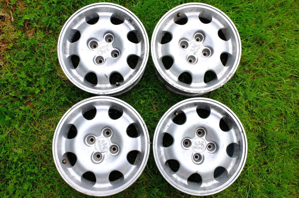 4 JANTES  AUTO PEUGEOT 205 GTI 6X15, Autos : Pièces & Accessoires, Pneus & Jantes, 15 pouces, Véhicule de tourisme, Pneus été