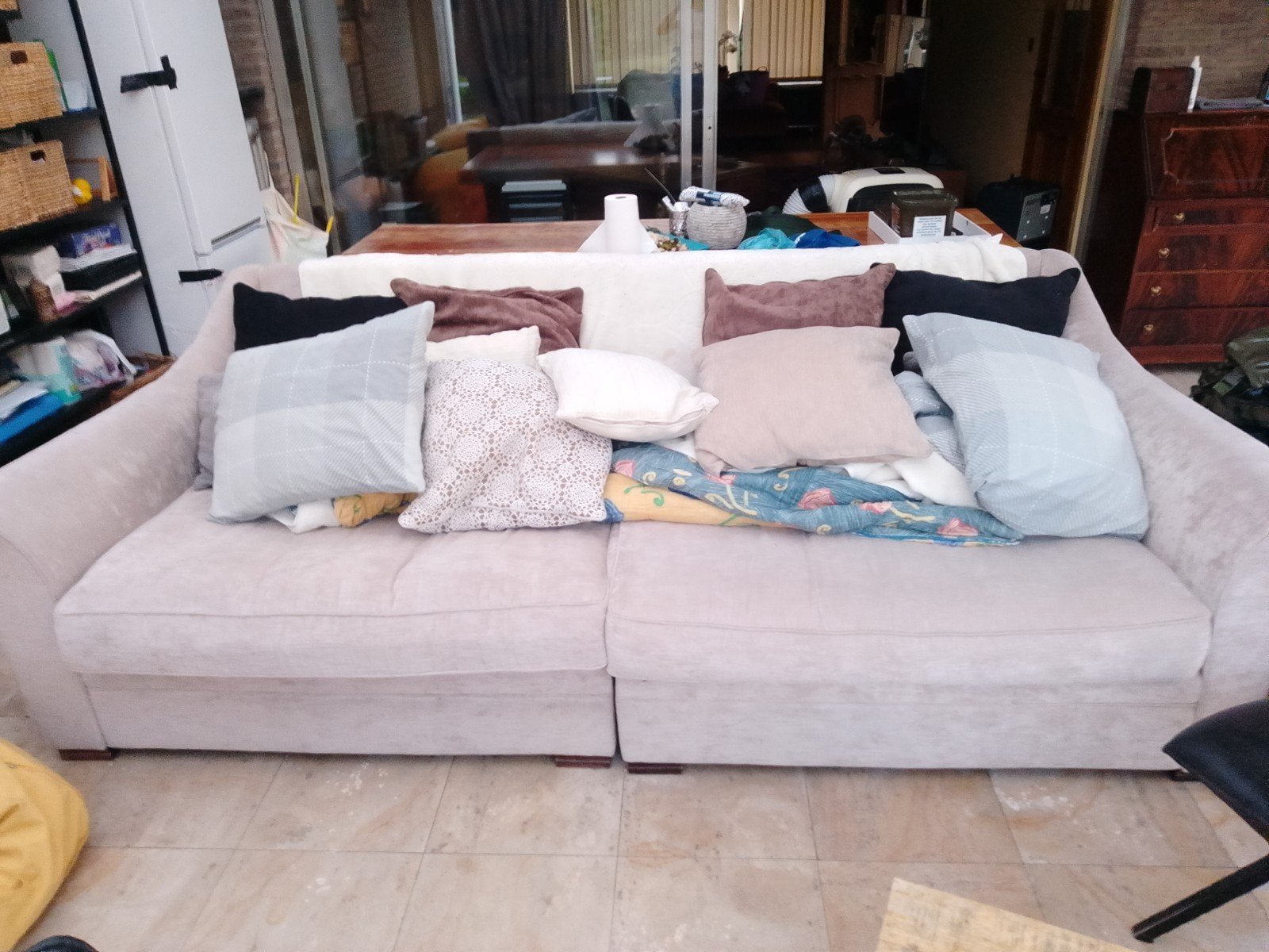 Relax zetel.... Met kussens, Huis en Inrichting, Ophalen