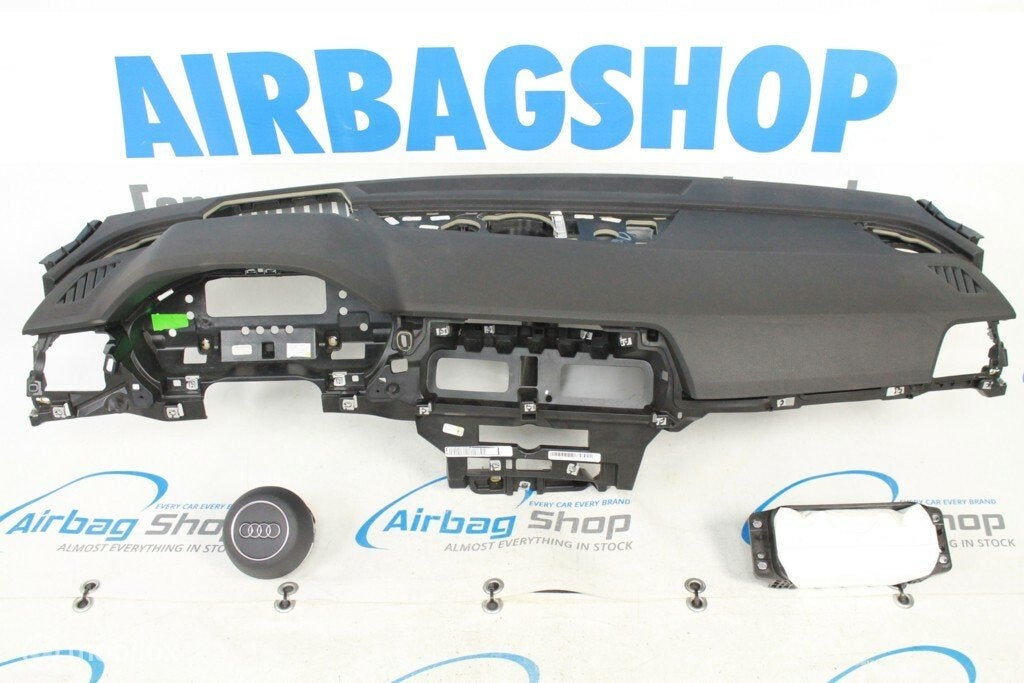 Airbag set - Dashboard HUD 3 sp zwart Audi Q5 (2018-heden), Gebruikt, Ophalen of Verzenden