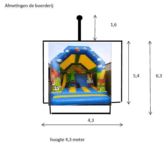 springkasteel, Ophalen, Zo goed als nieuw