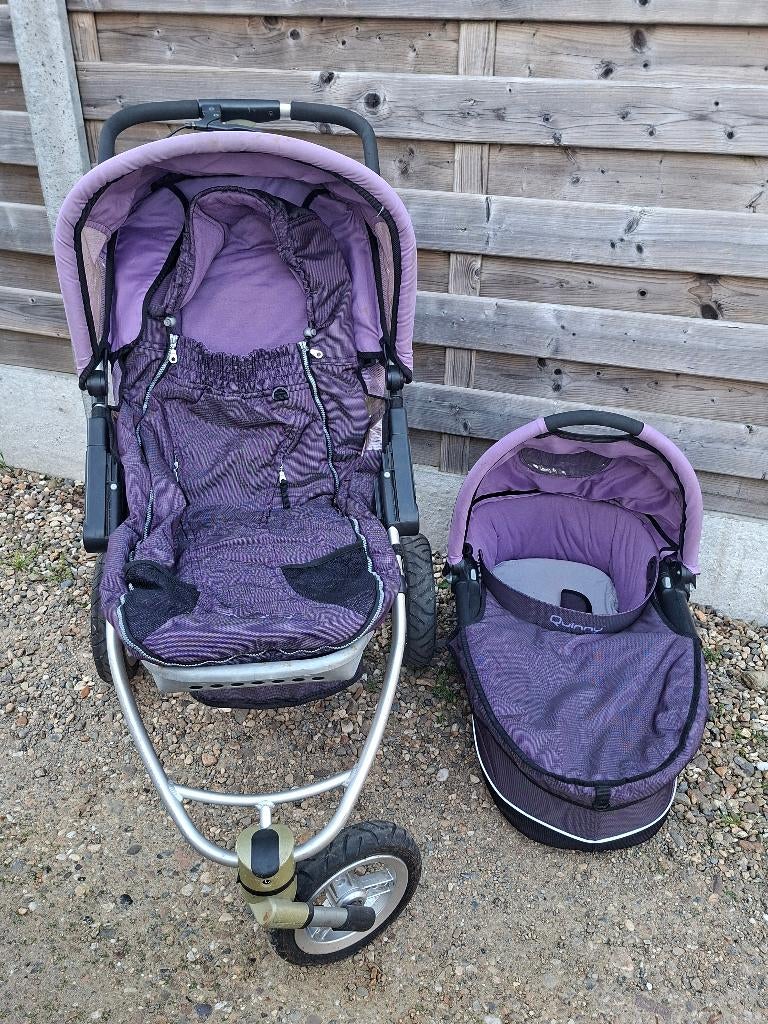 Quinny buggy met draagmand, Ophalen, Gebruikt, Combiwagen, Verstelbare duwstang