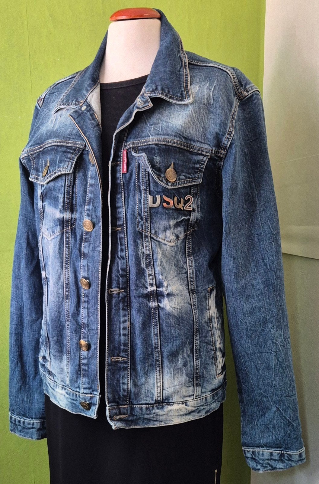 Veste en jean Dsquared2 taille M, Enlèvement ou Envoi, Taille 38/40 (M)