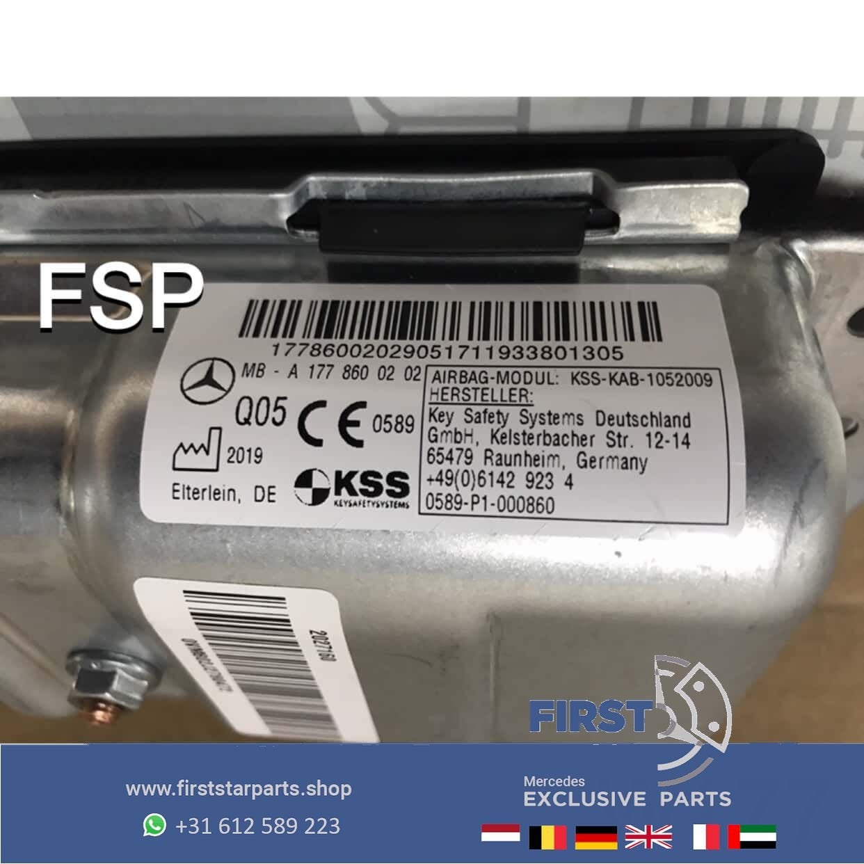 W177 KNIE AIRBAG Mercedes A Klasse 2018-2025 ORIGINEEL KNIEA, Gebruikt, -, Ophalen of Verzenden, -