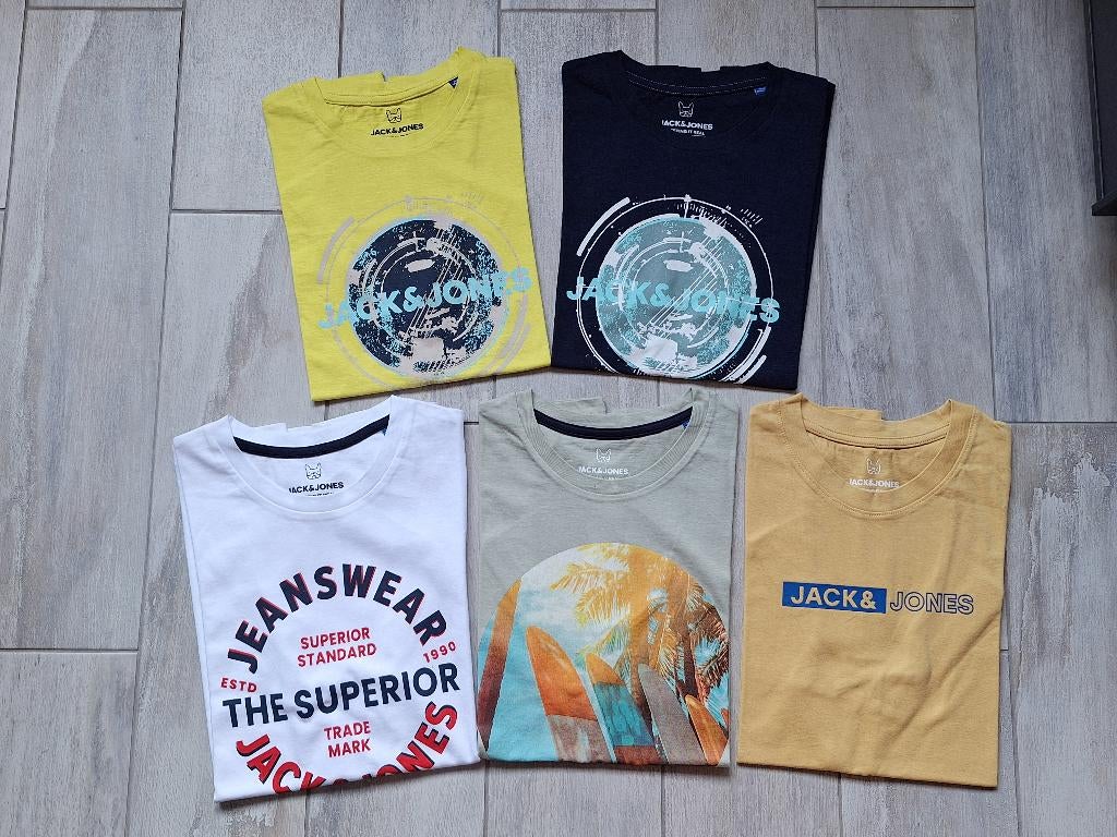 ★ M164 - Nieuwe T-Shirts Jack & Jones, Kinderen en Baby's, Kinderkleding | Maat 164, Nieuw, Ophalen of Verzenden, Shirt of Longsleeve