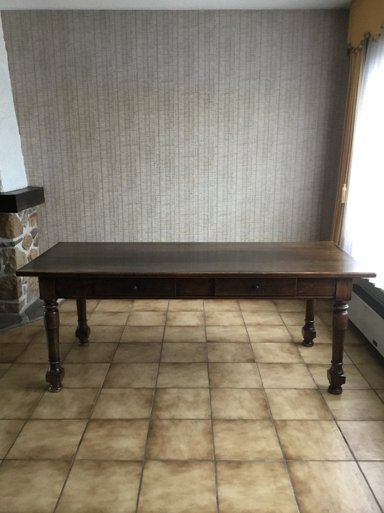 Tafel, Ophalen, Eikenhout, Zo goed als nieuw, Vijf personen of meer