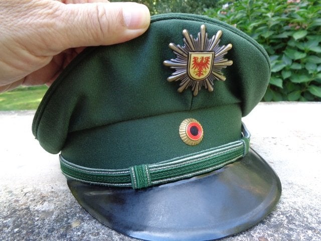 Duitse politie kepie , ongedragen , jaren 80/90 , maat 56, Ophalen of Verzenden, Overige soorten, Helm of Baret