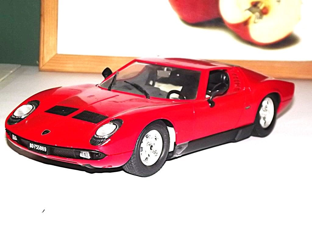 Lamborghini Miura Polistil 1:18, Hobby & Loisirs créatifs, Voitures miniatures | 1:18, Enlèvement ou Envoi, Utilisé, Voiture