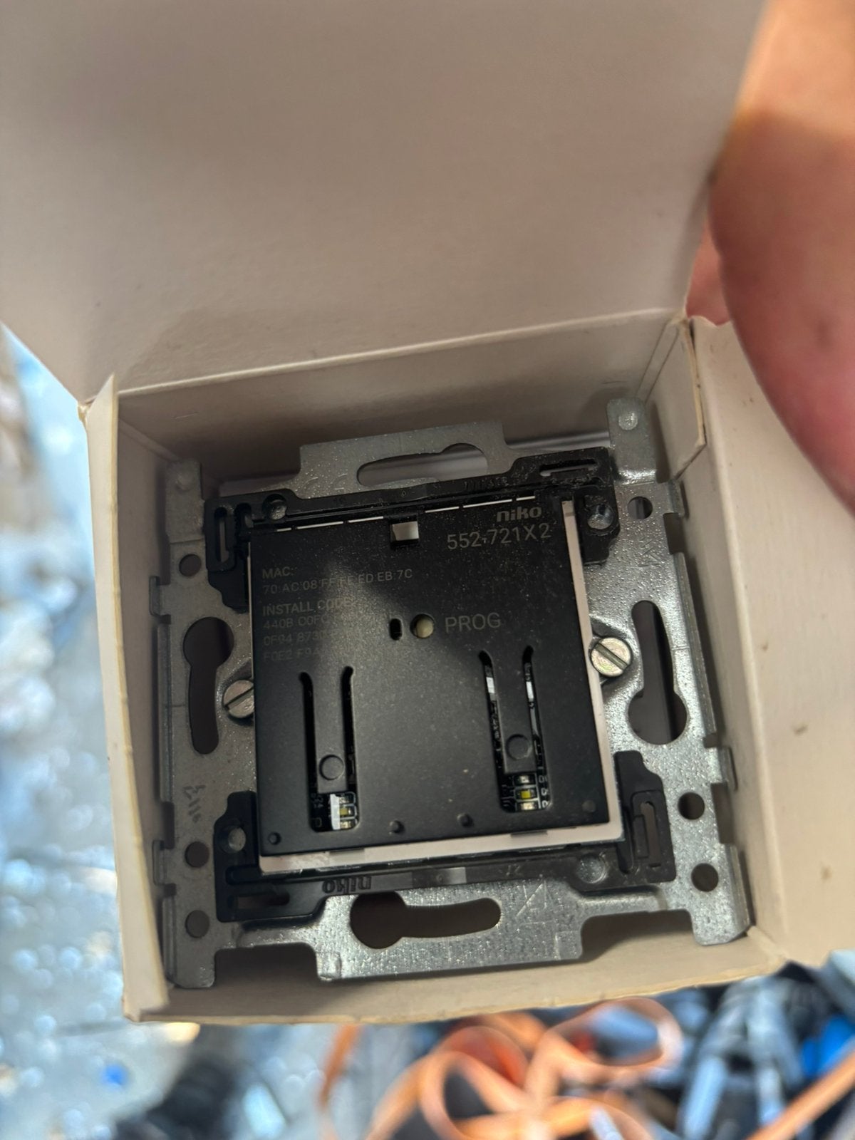 Niko home control dubbele schakelaar, Ophalen, Nieuw, Schakelaar