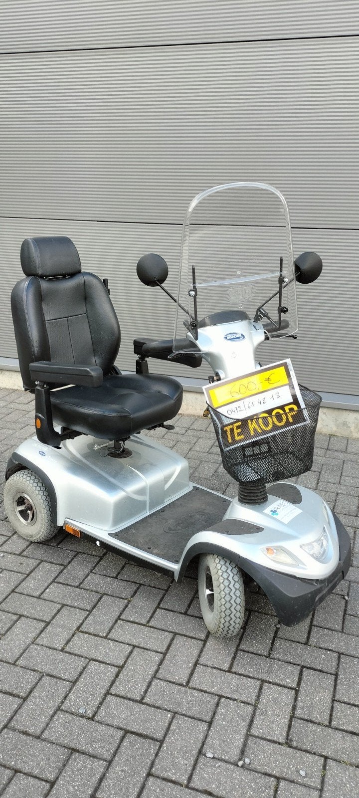 Scootmobiel, grijs metallic, Enlèvement