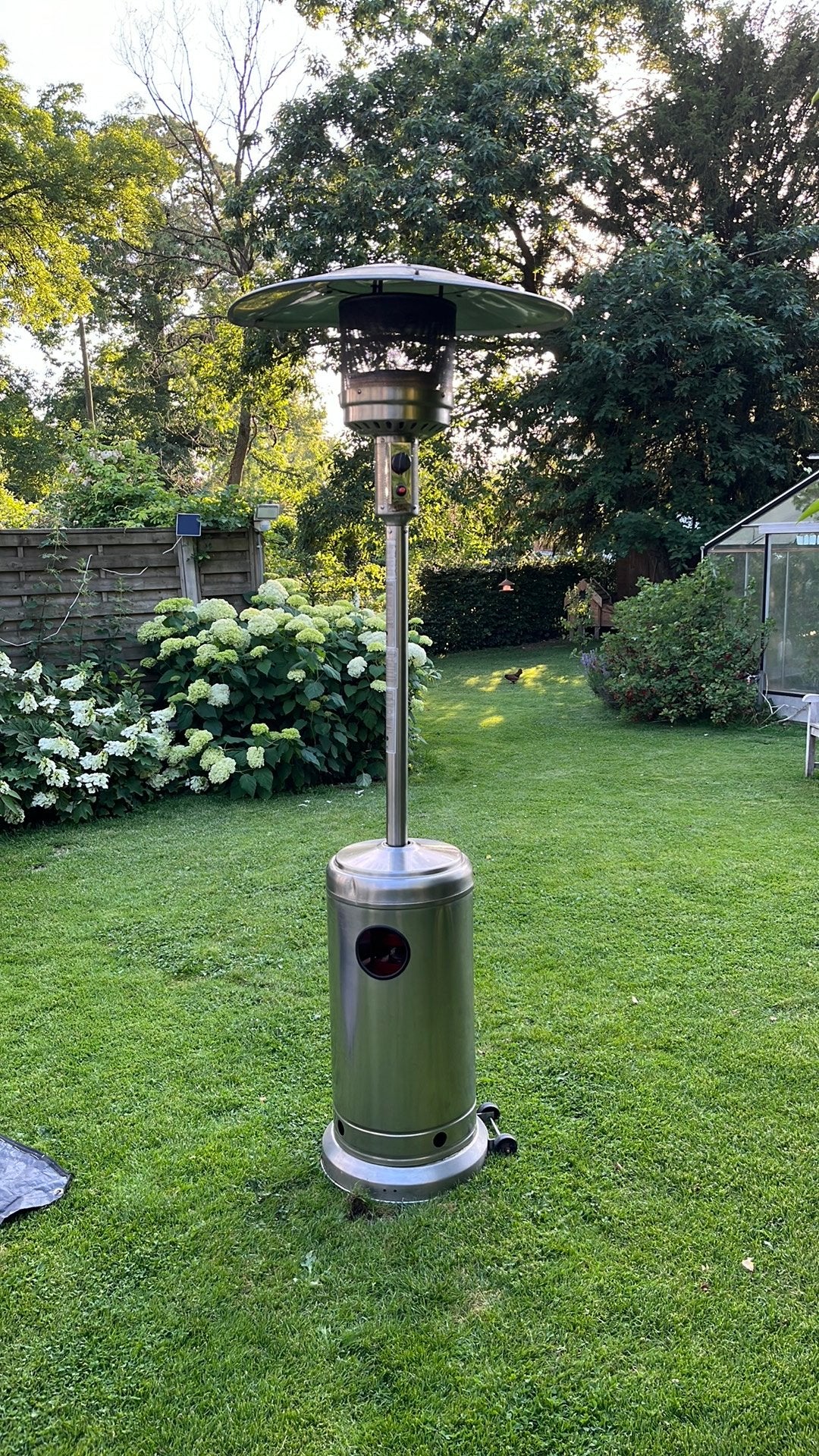 Chauffage inox de terrasse au Gaz, Enlèvement, Gaz