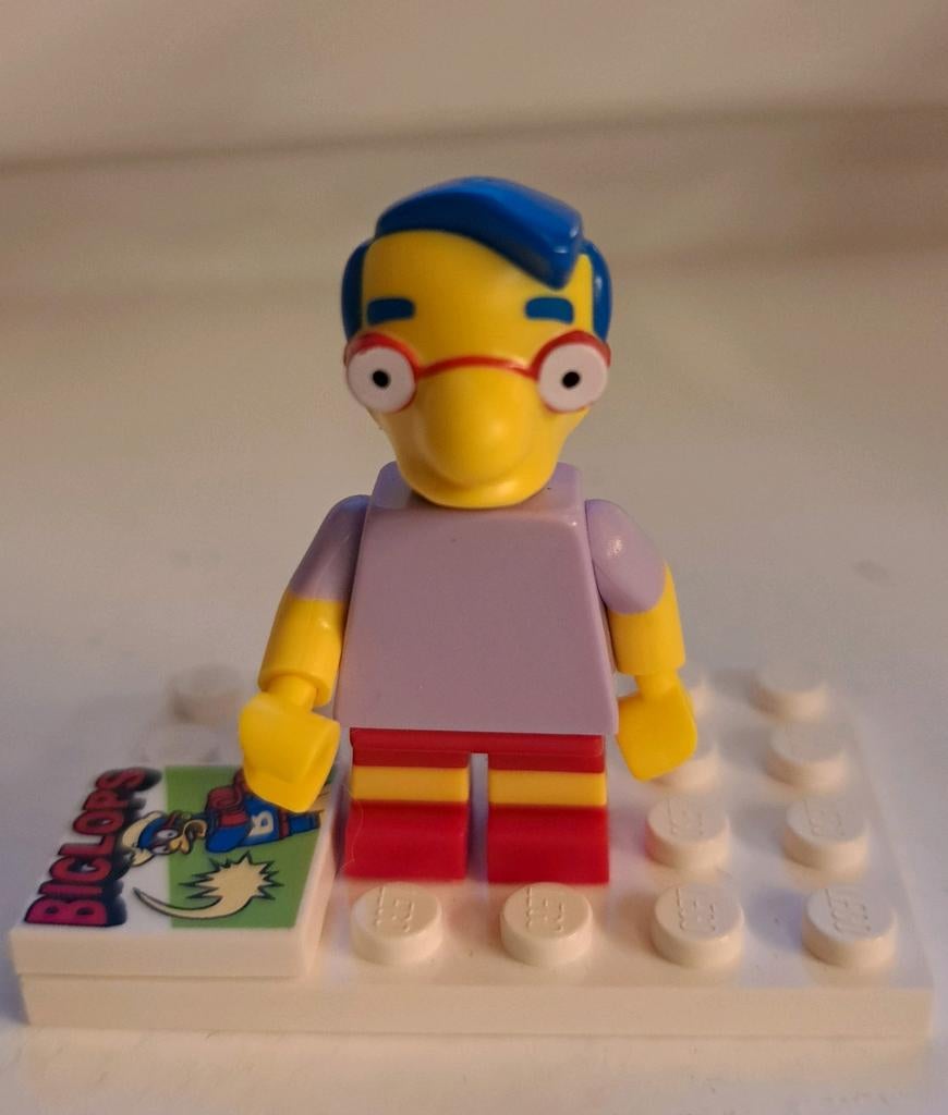 Milhouse Van Houten, Lego minifig The Simpsons Series 1, Ophalen, Zo goed als nieuw, Complete set, Lego