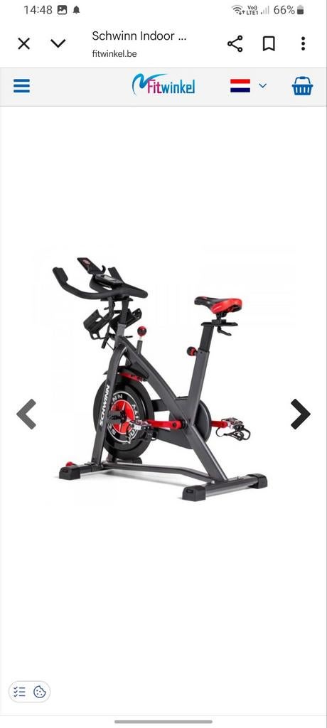 Smart shwinn spinningbike compatibel met zwift, Sport en Fitness, Fitnessapparatuur, Ophalen, Spinningfiets
