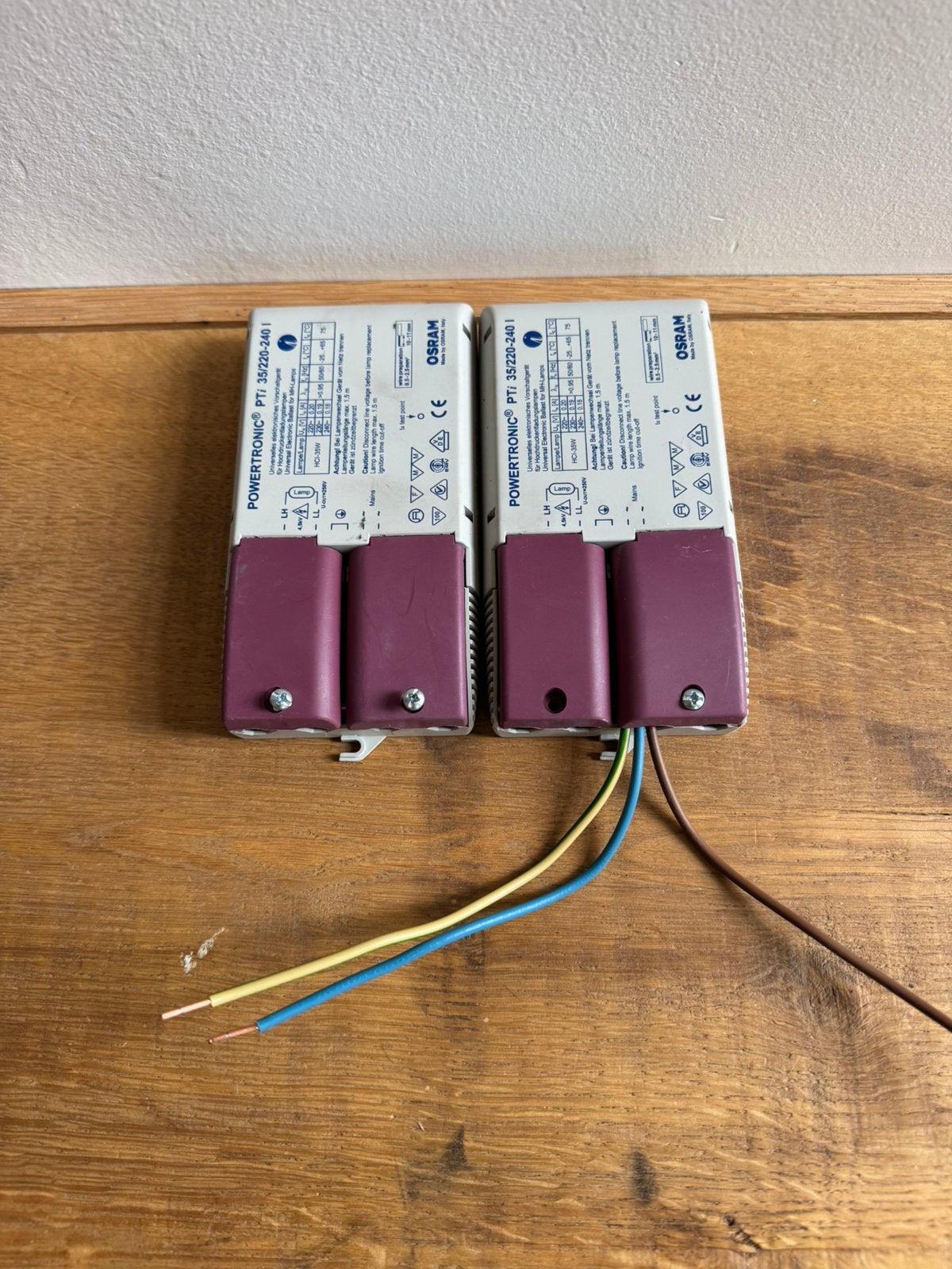 Osram PTi 35 / 220-240 V voorschakelapparaat, Ophalen