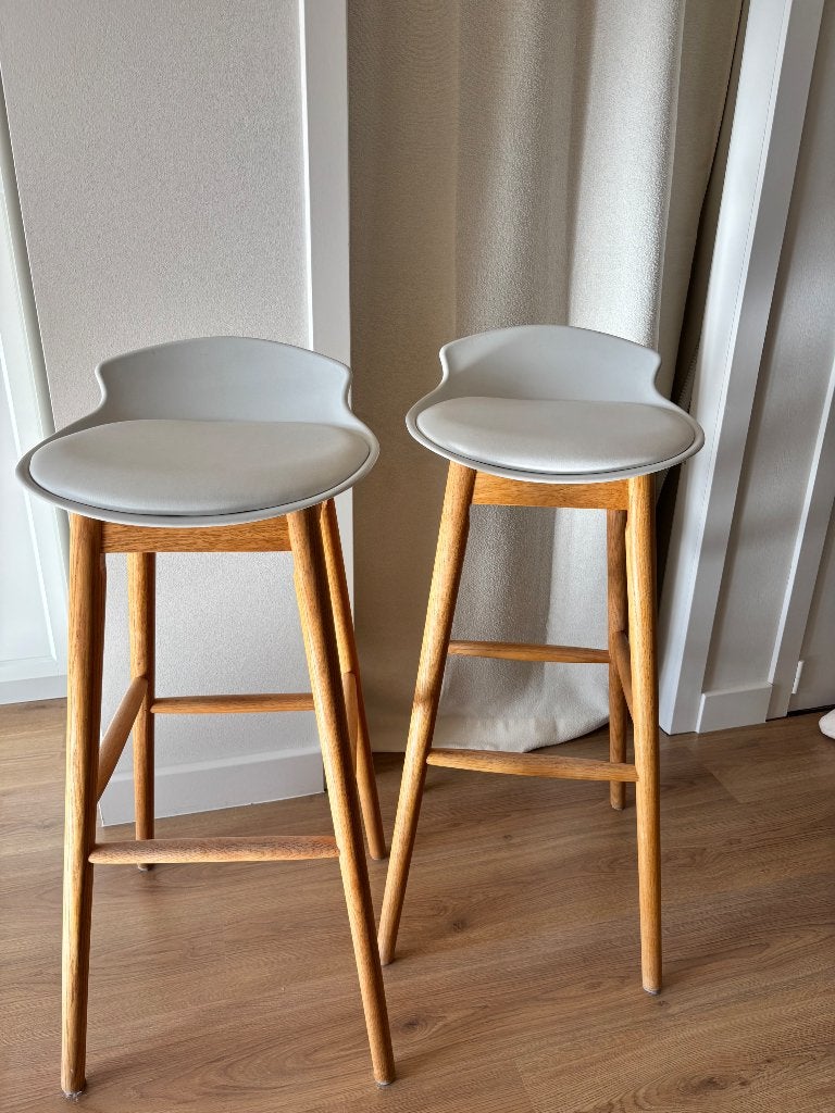Barkrukken, Bois, 2 tabourets, Comme neuf, Enlèvement
