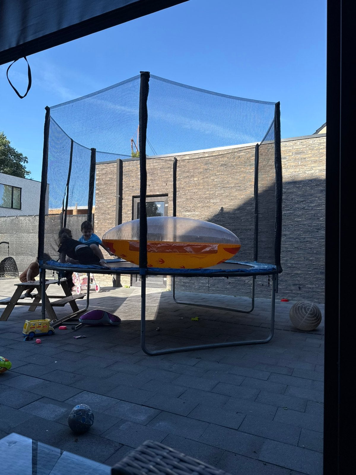 Gratis trampoline 305 cm, Kinderen en Baby's, Speelgoed | Buiten | Trampolines, Ophalen, Zo goed als nieuw