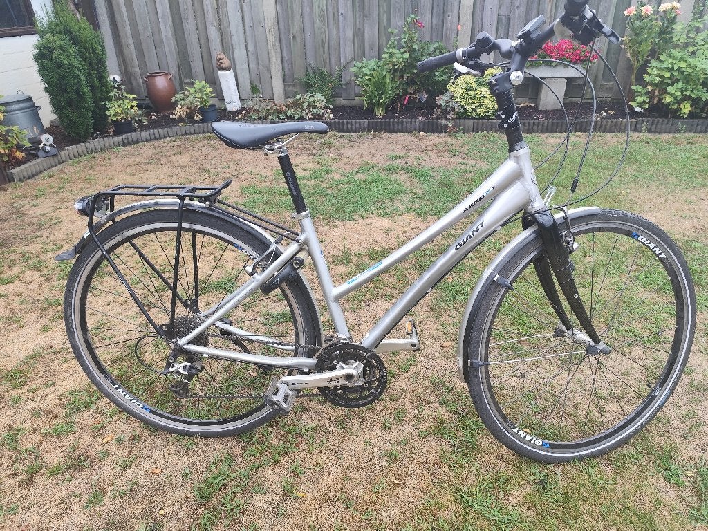 damesfiets, Fietsen en Brommers, Ophalen, Gebruikt, Velgrem, 47 tot 50 cm