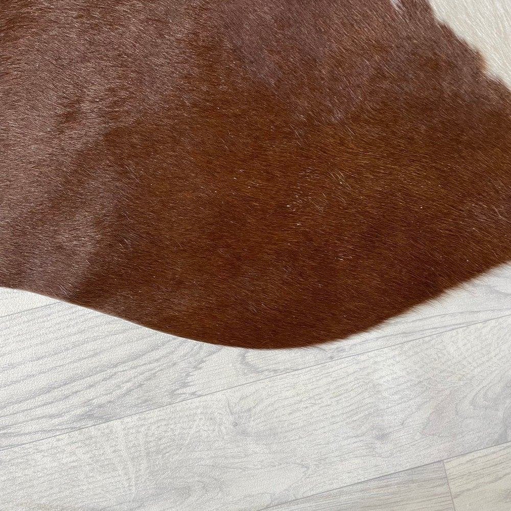 Koeienhuid bruin wit Hereford 190x190cm | Lederstore, Meerkleurig, Wandkleed, Nieuw, Ophalen of Verzenden