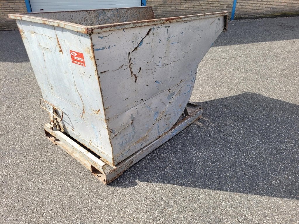 kiepbak / kantelcontainer 1000 ltr, Articles professionnels, Machines & Construction | Transport, Enlèvement