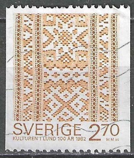 Zweden 1982 - Yvert 1176 - Kantwerk uit de XIXe eeuw. (ST), Verzenden, Zweden, Gestempeld