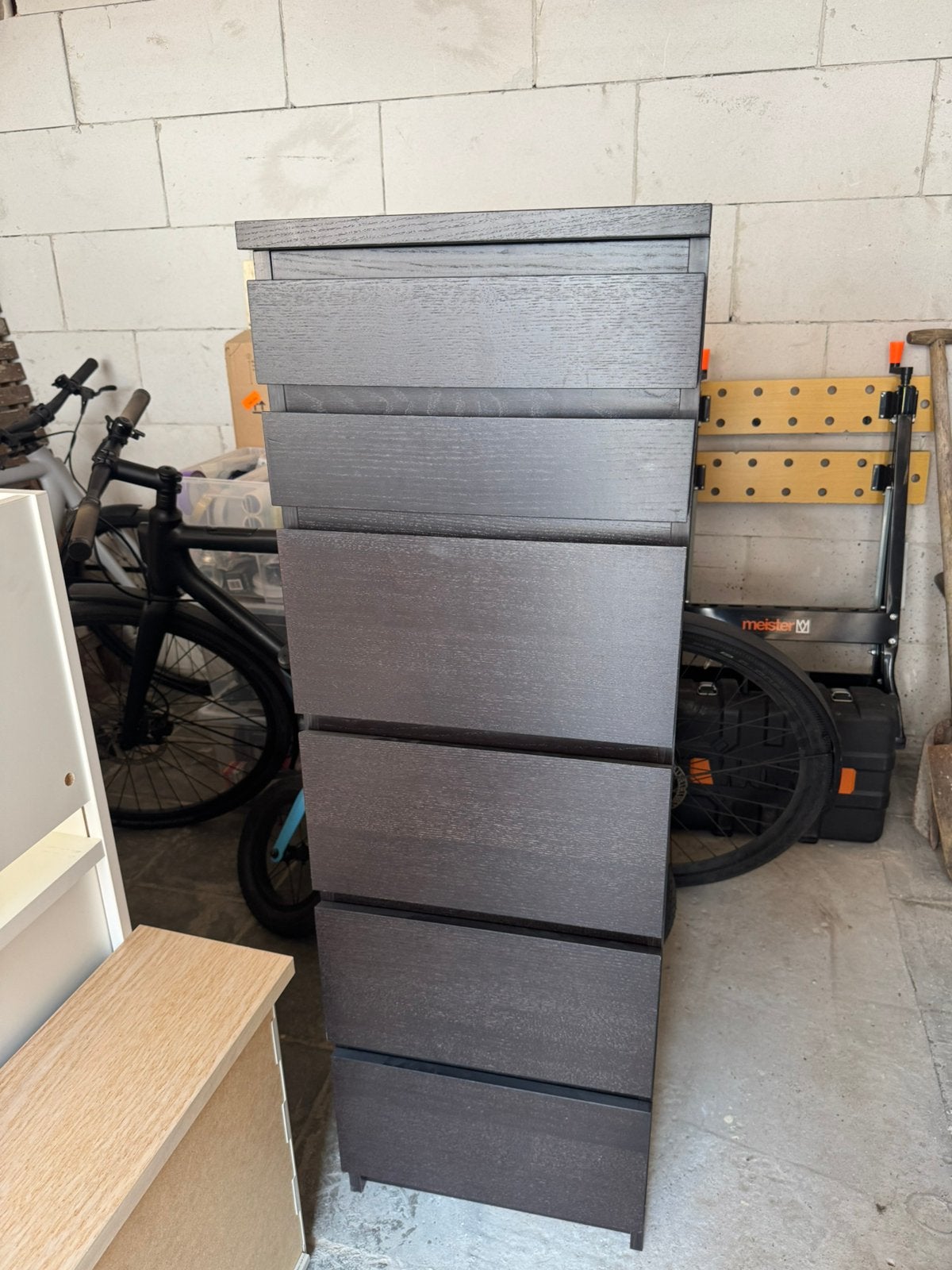 Commode miroir IKEA MALM, Ophalen, Gebruikt, 5 laden of meer, 100 tot 150 cm